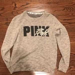 Grey Victoria’s Secret pink open back sweatshirt